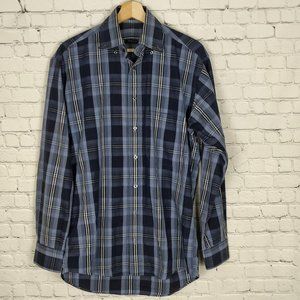 Burberry Blue Button Down Oxford Collar Small